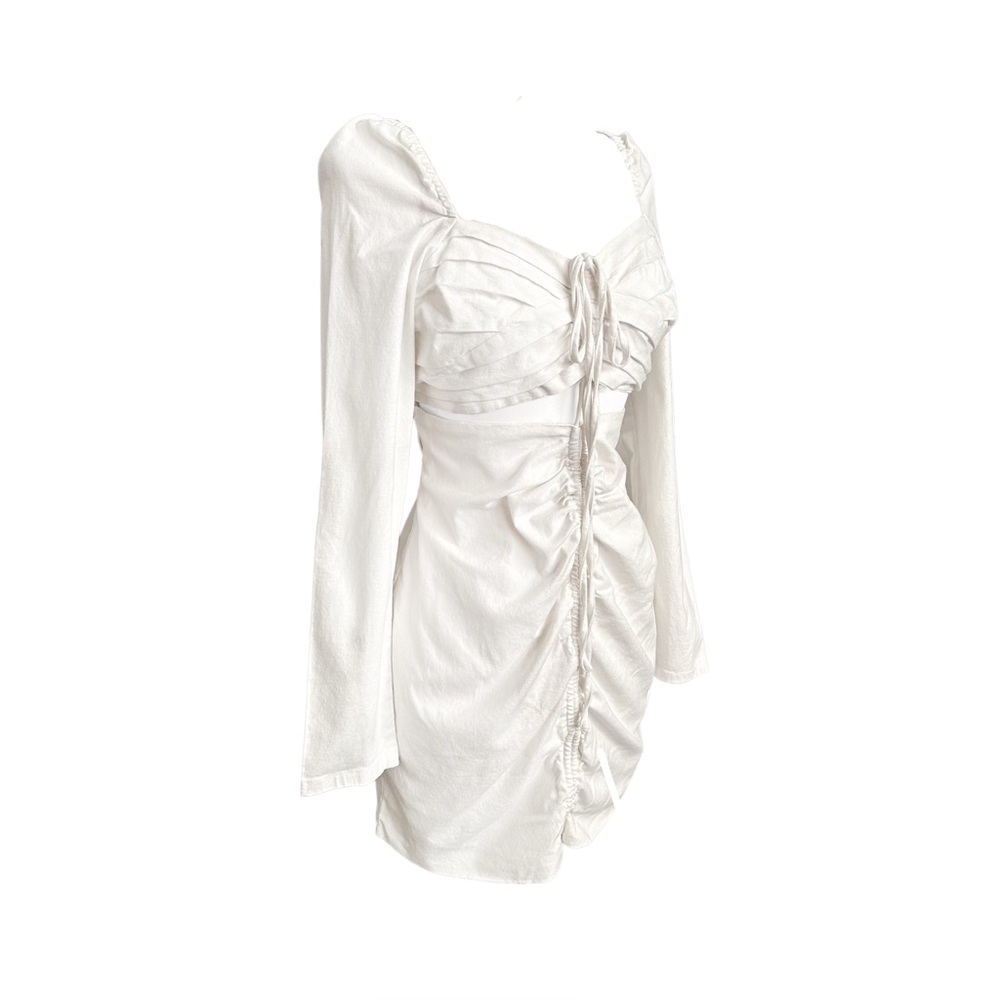 Simmi Ruched Cutout Long Sleeve Dress - Picture 5 of 8